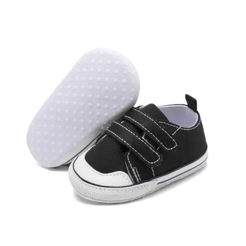 Baby Shoes,Infant Boys Girls Non-Slip Soft Sole Lightweight Sneakers,Unisex First Walking Shoes for 0-18 Months Toddler - 2
