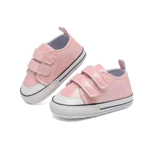 Baby Shoes,Infant Boys Girls Non-Slip Soft Sole Lightweight Sneakers,Unisex First Walking Shoes for 0-18 Months Toddler - 3