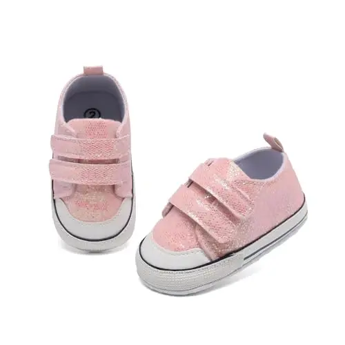 Baby Shoes,Infant Boys Girls Non-Slip Soft Sole Lightweight Sneakers,Unisex First Walking Shoes for 0-18 Months Toddler - 5