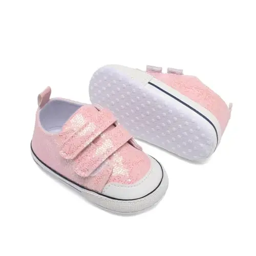 Baby Shoes,Infant Boys Girls Non-Slip Soft Sole Lightweight Sneakers,Unisex First Walking Shoes for 0-18 Months Toddler - 4