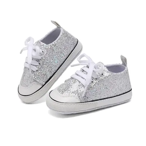 Baby Shoes,Infant Boys Girls Non-Slip Soft Sole Lightweight Sneakers,Unisex First Walking Shoes for 0-18 Months Toddler - 3