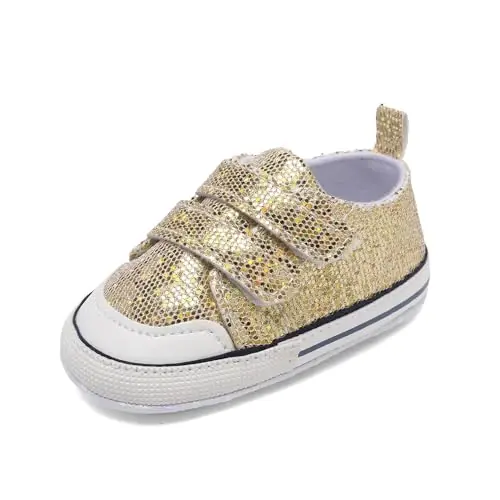 Baby Shoes,Infant Boys Girls Non-Slip Soft Sole Lightweight Sneakers,Unisex First Walking Shoes for 0-18 Months Toddler - 1