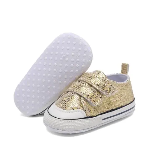 Baby Shoes,Infant Boys Girls Non-Slip Soft Sole Lightweight Sneakers,Unisex First Walking Shoes for 0-18 Months Toddler - BABY (1)