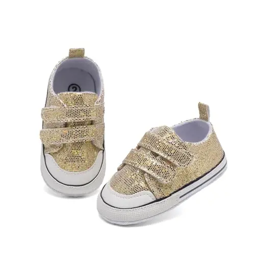 Baby Shoes,Infant Boys Girls Non-Slip Soft Sole Lightweight Sneakers,Unisex First Walking Shoes for 0-18 Months Toddler - 4