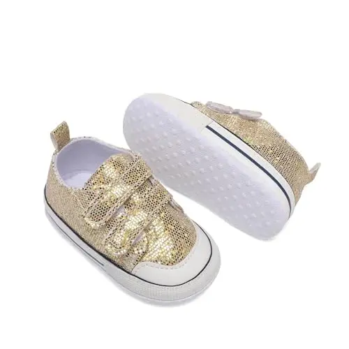 Baby Shoes,Infant Boys Girls Non-Slip Soft Sole Lightweight Sneakers,Unisex First Walking Shoes for 0-18 Months Toddler - 5