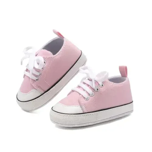 Baby Shoes,Infant Boys Girls Non-Slip Soft Sole Lightweight Sneakers,Unisex First Walking Shoes for 0-18 Months Toddler - 5