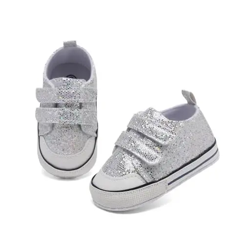 Baby Shoes,Infant Boys Girls Non-Slip Soft Sole Lightweight Sneakers,Unisex First Walking Shoes for 0-18 Months Toddler - 4