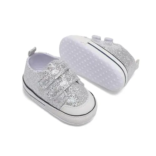 Baby Shoes,Infant Boys Girls Non-Slip Soft Sole Lightweight Sneakers,Unisex First Walking Shoes for 0-18 Months Toddler - 5