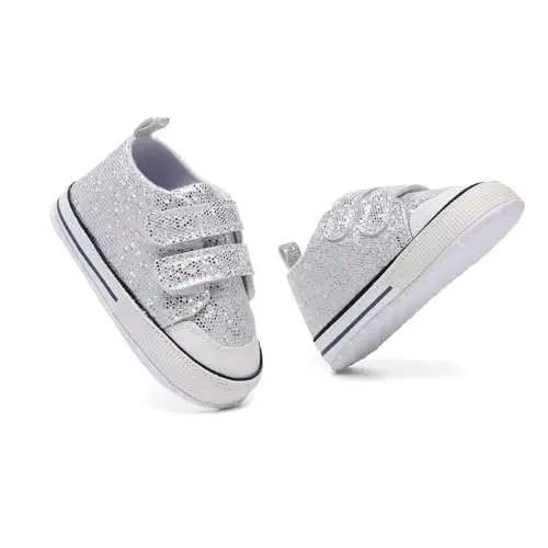 Baby Shoes,Infant Boys Girls Non-Slip Soft Sole Lightweight Sneakers,Unisex First Walking Shoes for 0-18 Months Toddler - 6