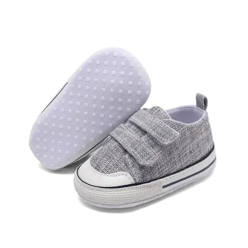 Baby Shoes,Infant Boys Girls Non-Slip Soft Sole Lightweight Sneakers,Unisex First Walking Shoes for 0-18 Months Toddler - 2