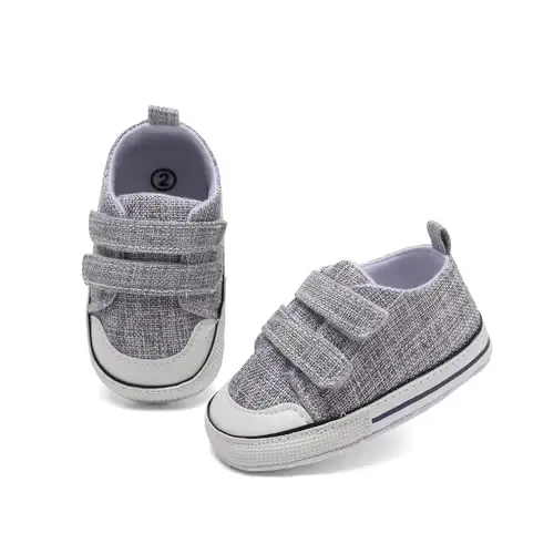 Baby Shoes,Infant Boys Girls Non-Slip Soft Sole Lightweight Sneakers,Unisex First Walking Shoes for 0-18 Months Toddler - 3