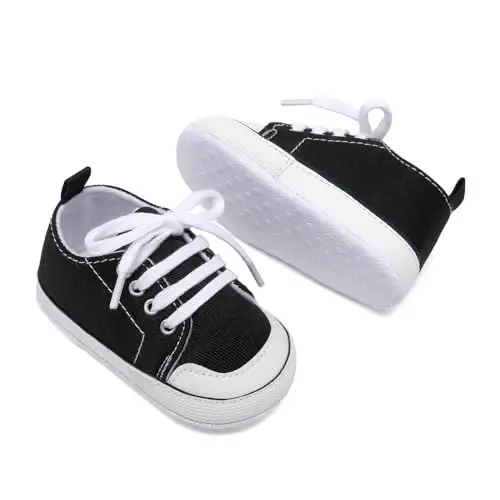 Baby Shoes,Infant Boys Girls Non-Slip Soft Sole Lightweight Sneakers,Unisex First Walking Shoes for 0-18 Months Toddler - 6