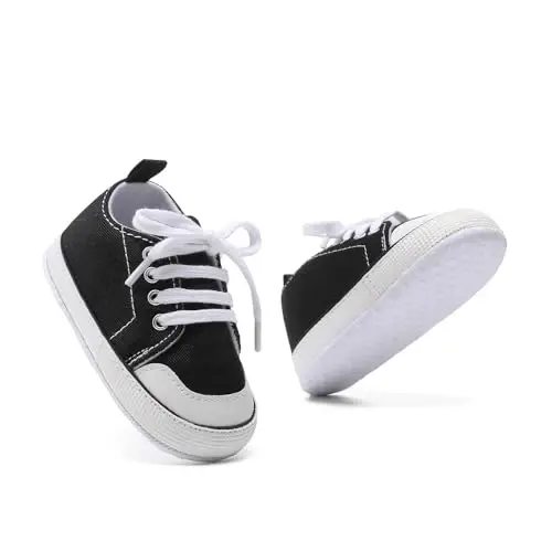 Baby Shoes,Infant Boys Girls Non-Slip Soft Sole Lightweight Sneakers,Unisex First Walking Shoes for 0-18 Months Toddler - 7