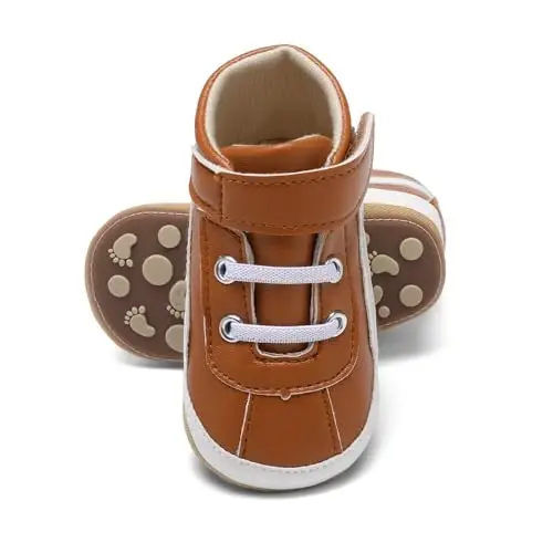 Baby Shoes,Infant Boys Girls Non-Slip Soft Sole Lightweight Sneakers,Unisex First Walking Shoes for 0-18 Months Toddler - 7