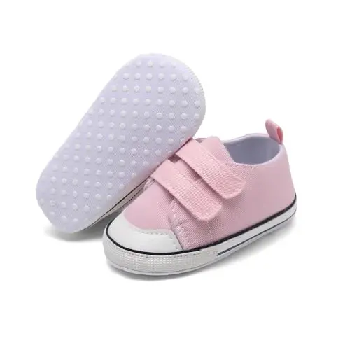 Baby Shoes,Infant Boys Girls Non-Slip Soft Sole Lightweight Sneakers,Unisex First Walking Shoes for 0-18 Months Toddler - BABY (1)