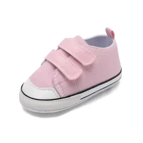 Baby Shoes,Infant Boys Girls Non-Slip Soft Sole Lightweight Sneakers,Unisex First Walking Shoes for 0-18 Months Toddler - 1