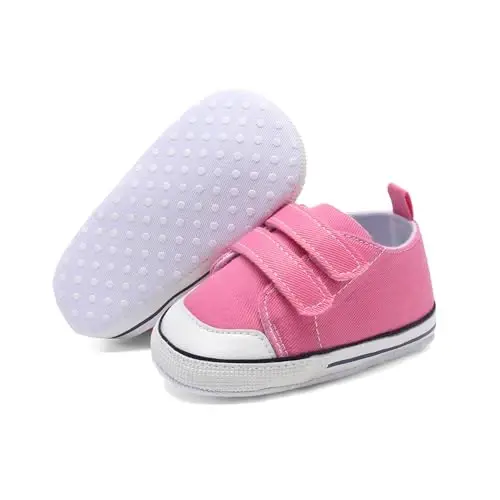 Baby Shoes,Infant Boys Girls Non-Slip Soft Sole Lightweight Sneakers,Unisex First Walking Shoes for 0-18 Months Toddler - BABY (1)