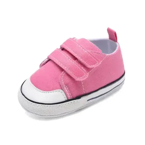 Baby Shoes,Infant Boys Girls Non-Slip Soft Sole Lightweight Sneakers,Unisex First Walking Shoes for 0-18 Months Toddler - 1