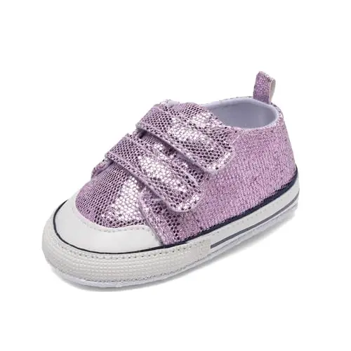 Baby Shoes,Infant Boys Girls Non-Slip Soft Sole Lightweight Sneakers,Unisex First Walking Shoes for 0-18 Months Toddler - 1