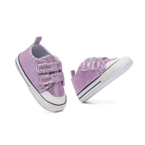 Baby Shoes,Infant Boys Girls Non-Slip Soft Sole Lightweight Sneakers,Unisex First Walking Shoes for 0-18 Months Toddler - 6