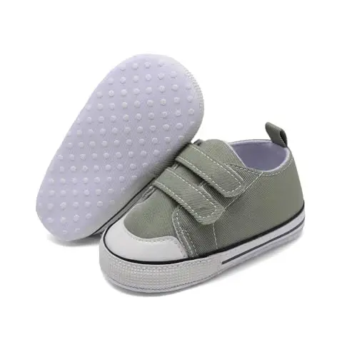 Baby Shoes,Infant Boys Girls Non-Slip Soft Sole Lightweight Sneakers,Unisex First Walking Shoes for 0-18 Months Toddler - 2