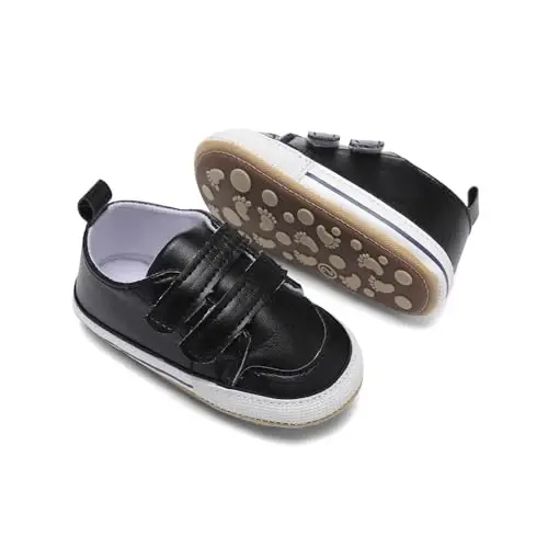 Baby Shoes,Infant Boys Girls Non-Slip Soft Sole Lightweight Sneakers,Unisex First Walking Shoes for 0-18 Months Toddler - BABY (1)