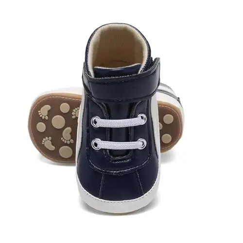 Baby Shoes,Infant Boys Girls Non-Slip Soft Sole Lightweight Sneakers,Unisex First Walking Shoes for 0-18 Months Toddler - BABY (1)