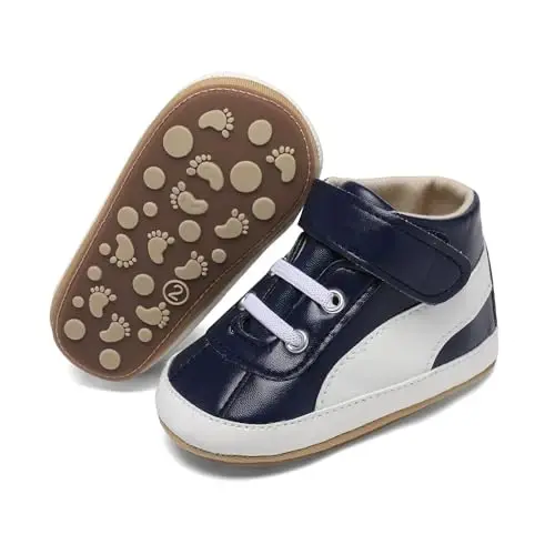 Baby Shoes,Infant Boys Girls Non-Slip Soft Sole Lightweight Sneakers,Unisex First Walking Shoes for 0-18 Months Toddler - 5