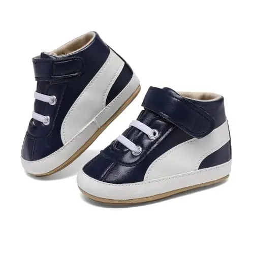 Baby Shoes,Infant Boys Girls Non-Slip Soft Sole Lightweight Sneakers,Unisex First Walking Shoes for 0-18 Months Toddler - 6