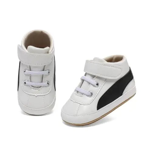 Baby Shoes,Infant Boys Girls Non-Slip Soft Sole Lightweight Sneakers,Unisex First Walking Shoes for 0-18 Months Toddler - 7