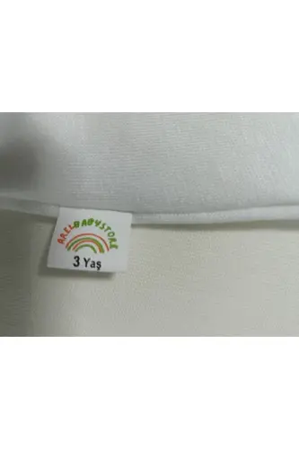 Bebek Basic Penye Zıbın 5'li Set Bisiklet Yaka Atlet Body - Beyaz-Ekru - 5