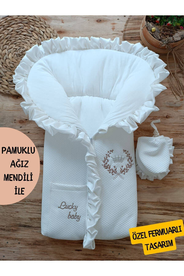 Bebek Battaniyesi Bebek Dış Kundağı Hastane Çıkışı Yenidoğan Özel Tasarım Hediyelik Unisex - 1