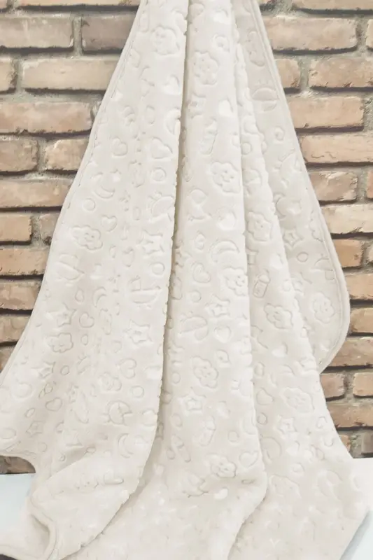 Bebek Battaniyesi Yangi Model Krem-Krem - 1