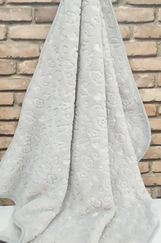 Bebek Battaniyesi Yeni Model Açık Gri-A.Gri - 1