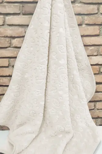 Bebek Battaniyesi Yeni Model Krem - Krem 