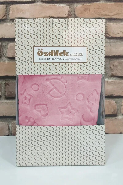 Bebek Battaniyesi Yeni Model Pembe-Pembe - ÖZDILEK (1)