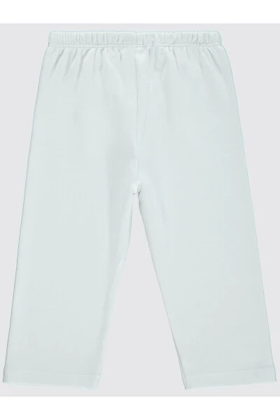 Bebek Beli Lastikli Patiksiz Tek Alt 6-18 Ay Beyaz - Modazone (1)