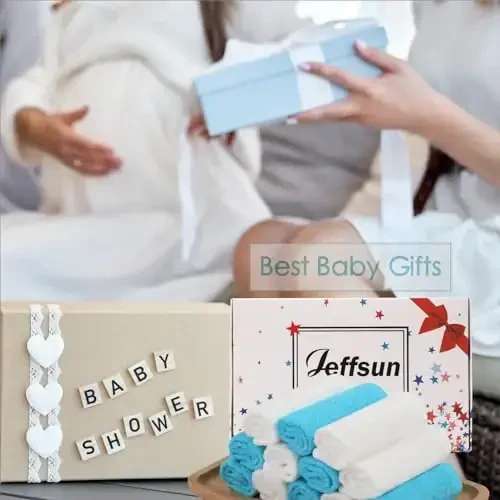 Baby Washcloths 12 Pack, 10x10 inch Heavenly Soft Wash Cloths for Face and Body, Gentle & Safe White Face Towel on Sensitive Skin, Baby Essentials Bath Shower Gifts for Boy Infant Kid Toddler Child - 6