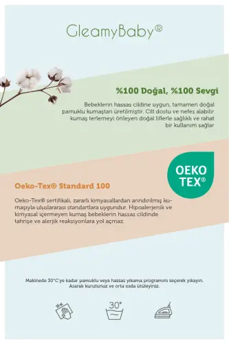 Bebek Body Unisex Halam Beni Çok Sever %100 Pamuk - 7