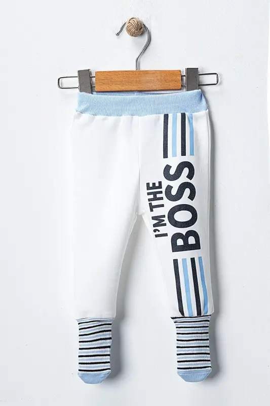 Bebek Boss Çoraplı Pantolon - ekru-mavi - BLOOMERS