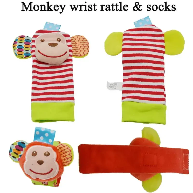 Baby Rattle Socks & Wrist Rattles for Babies 0-6 Months, Baby Toys 0-3-6-12 Months, Foot Rattles Sock for Newborn Toys, Soft Baby Rattles for Boy Girl Present Gift - 2