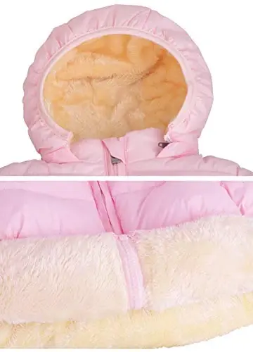 Toddler Baby Hooded Down Jacket Boys Girls Kids Thicken Warm Winter Coat Outerwear 1-7t - 5