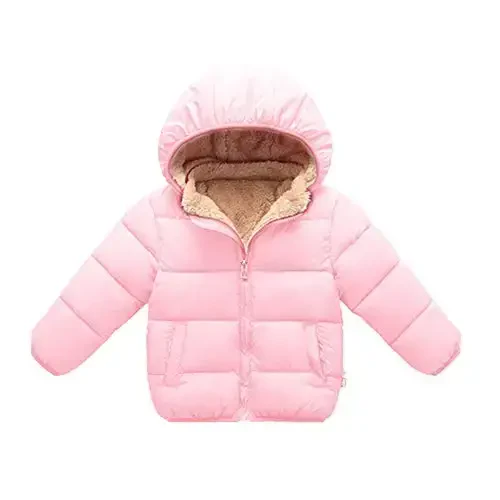 Toddler Baby Hooded Down Jacket Boys Girls Kids Thicken Warm Winter Coat Outerwear 1-7t 
