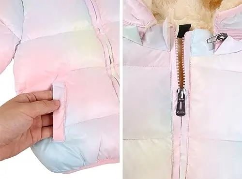 Toddler Baby Hooded Down Jacket Boys Girls Kids Thicken Warm Winter Coat Outerwear 1-7t - 7