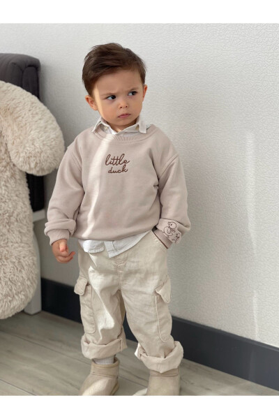 Bebek Çocuk Pamuklu Sweatshirt - 7