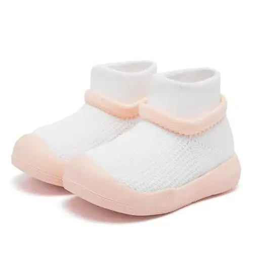 Baby Sock Shoes With Grip - Infant First Walker Shoes for Girls and Boys - Toddler Slipper Non Slip 