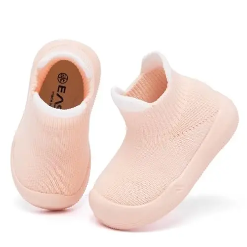 Baby Sock Shoes With Grip - Infant First Walker Shoes for Girls and Boys - Toddler Slipper Non Slip - 3