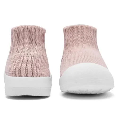 Baby Sock Shoes With Grip - Infant First Walker Shoes for Girls and Boys - Toddler Slipper Non Slip - 6