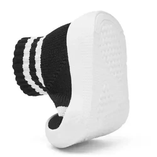 Baby Sock Shoes With Grip - Infant First Walker Shoes for Girls and Boys - Toddler Slipper Non Slip - 6