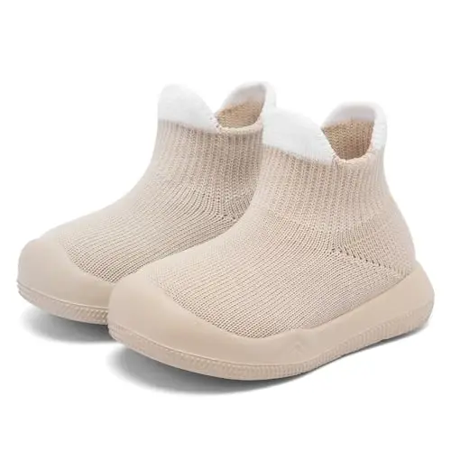 Baby Sock Shoes With Grip - Infant First Walker Shoes for Girls and Boys - Toddler Slipper Non Slip - BABY